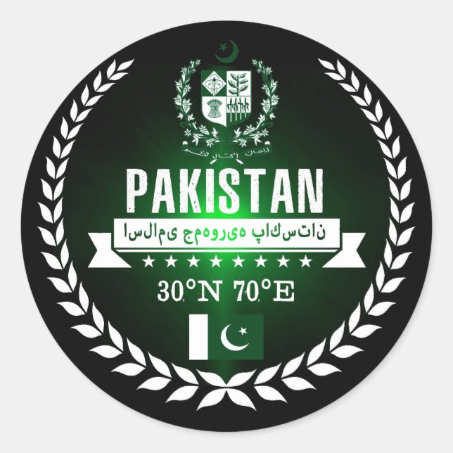 Sticker Rond Pakistan (Devant)