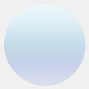 Sticker Rond Pale Blue Pastel Gradient
