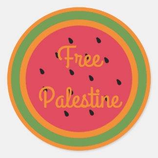 Sticker Rond palestine libre