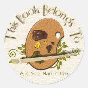 Sticker Rond Palette Artistes