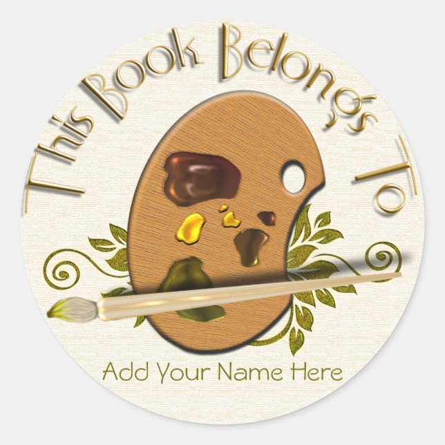 Sticker Rond Palette Artistes (Devant)