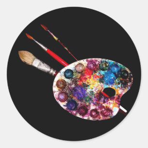STICKER ROND PALETTE DE COULEUR