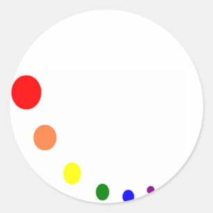 Sticker Rond palette de peinture