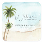 Palm Trees Beach Destination Mariage Bienvenue