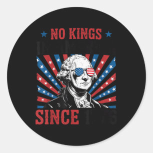 Sticker Rond Pancarte de protestation de George Washington Démo