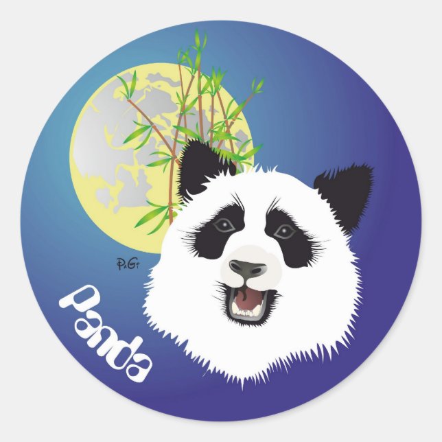 Sticker Rond Panda (Devant)