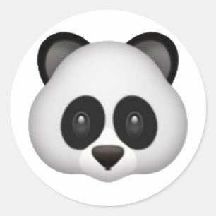 Sticker Rond Panda - Emoji