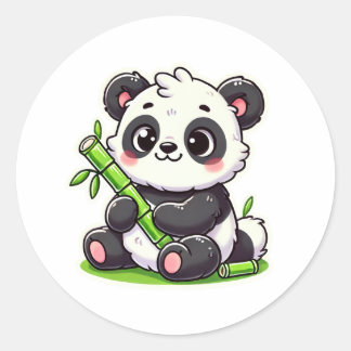 Sticker Rond Panda | Ivaniby