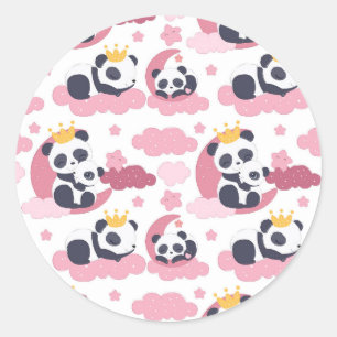 Sticker Rond Panda Lover   Je Suis Surnommé Panda