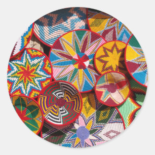 Sticker Rond Paniers éthiopiens traditionnels