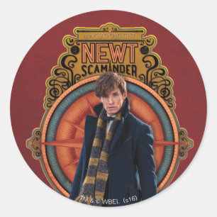 Sticker Rond Panneau Art nouveau permanent NEWT SCAMANDER™