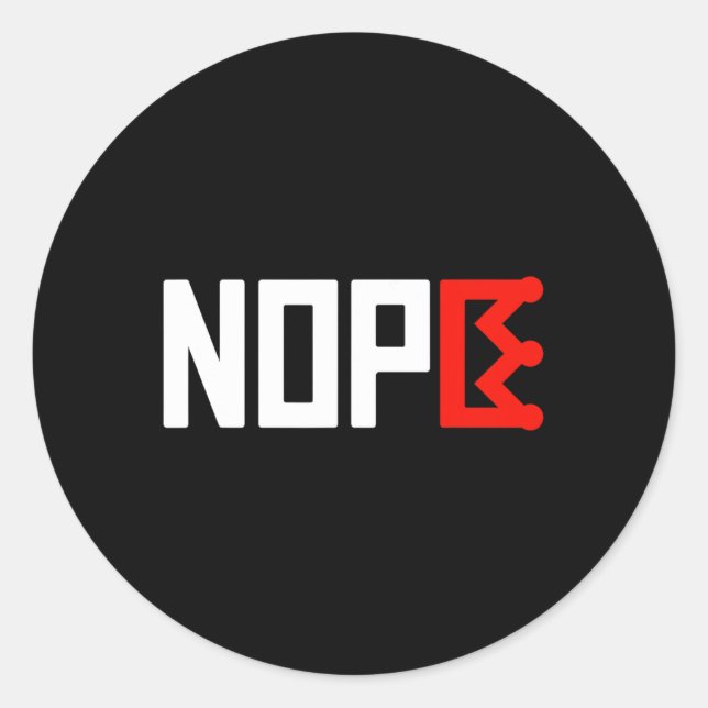 Sticker Rond Panneau de protestation No Kings Horizontal (Devant)