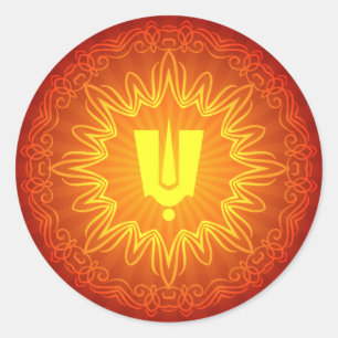 Sticker Rond Panneau hindou Tilak Design décoratif