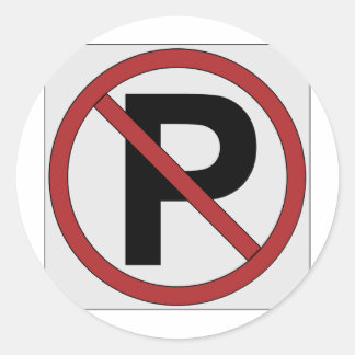 Sticker Rond panneau non stationnement