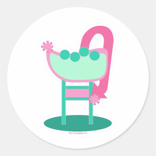 Sticker Rond Panneau Retro 50 personnalisable (Devant)