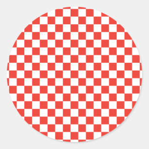 Sticker Rond Panneau rouge