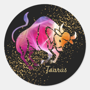 Sticker Rond Panneau Taurus - Zodiaque