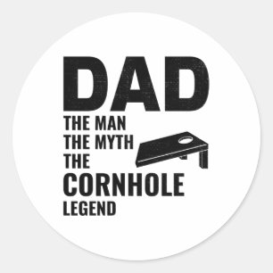 Sticker Rond Panneaux de jeu Cornhole Sacs amusant