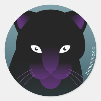 STICKER ROND PANTHER