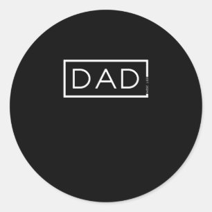 Sticker Rond Papa 2024 Chargement Père 2024 Nouveau Papa Est. 2