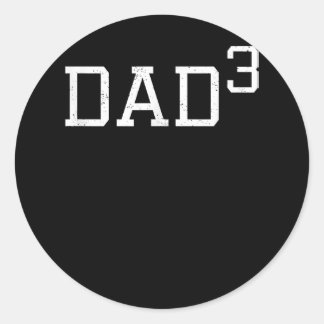 Sticker Rond Papa 3 - Drôle papa costume papa papa papa papa pa