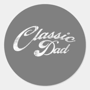 Sticker Rond Papa classique
