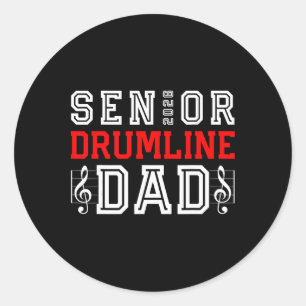 Sticker Rond Papa de la ligne de grosse caisse senior 2026 Cl 2