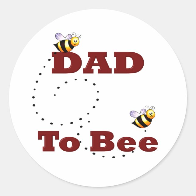 Sticker Rond Papa doit être (Devant)