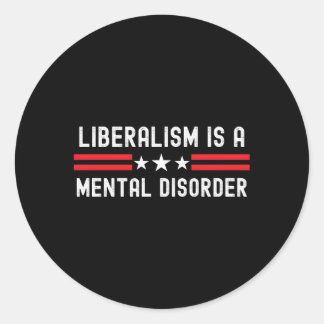 Sticker Rond Papa républicain anti-libéral Américain anti-Biden