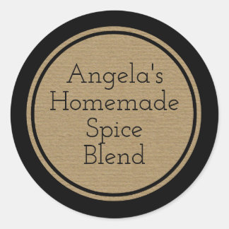 Sticker Rond Papier d'artisanat sur mesure Imprimer Bouteille É