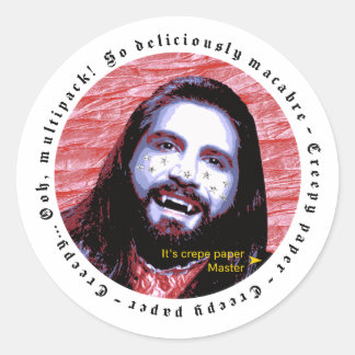 Sticker Rond Papier Flippant