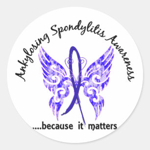 Sticker Rond Papillon 6,1 de spondylarthrite ankylosante