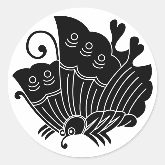 Sticker Rond Papillon Ageha (Devant)