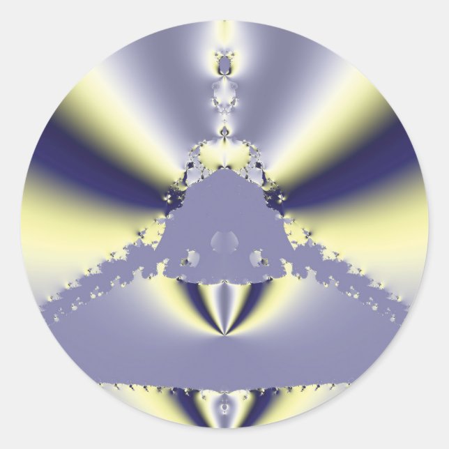 Sticker Rond Papillon Violet (Devant)