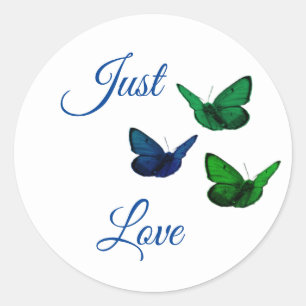 Sticker Rond Papillons