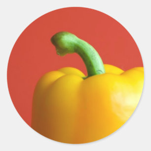 Sticker Rond paprika jaune