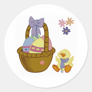 Sticker Rond Pâques