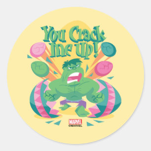 Sticker Rond Pâques des Aveneurs  Hulk - Tu me fais craquer