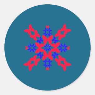 Sticker Rond Pâques hawaïen