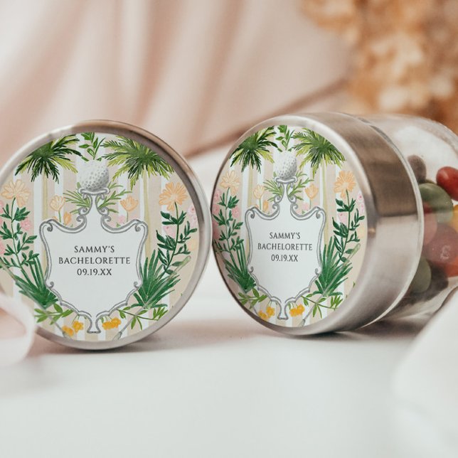 Sticker Rond Par-Tee avant le Tee | Week-end de célibataire gol (Créateur téléchargé)