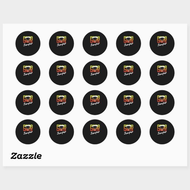 Sticker Rond Parachute (Feuille)