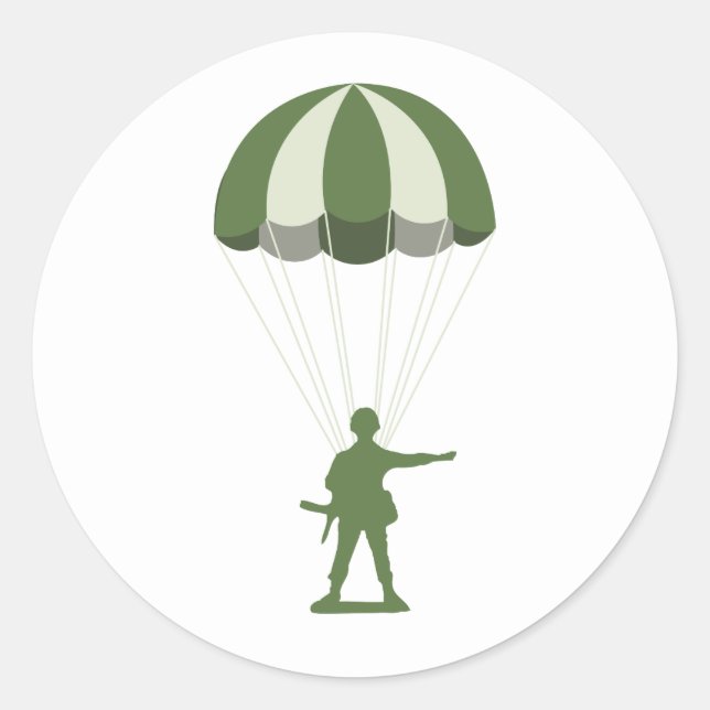 Sticker Rond Parachutiste (Devant)