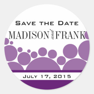Sticker Rond Parade Poka Dot   violet
