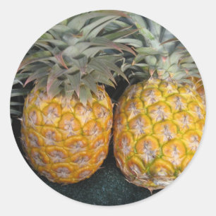 Sticker Rond Paradis de l'ananas