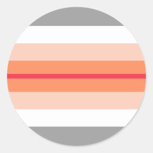 Sticker Rond Paragirl Pride Flag 