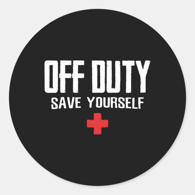 Sticker Rond Paramedic Doctor (Devant)