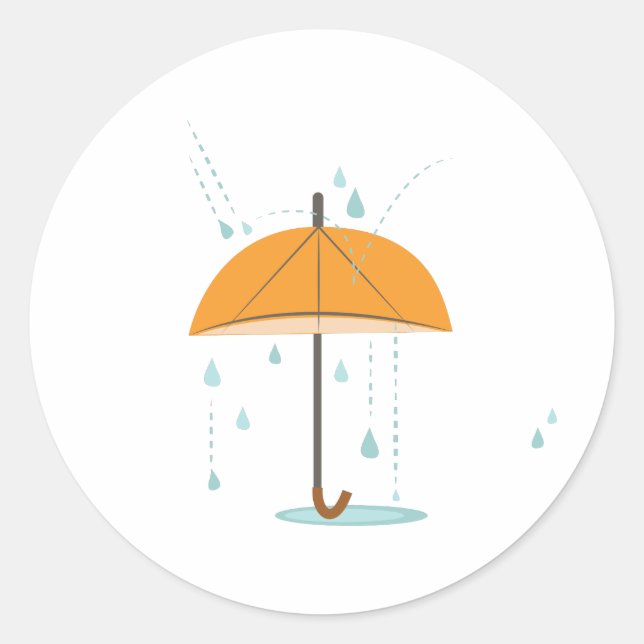 Sticker Rond Parapluie (Devant)