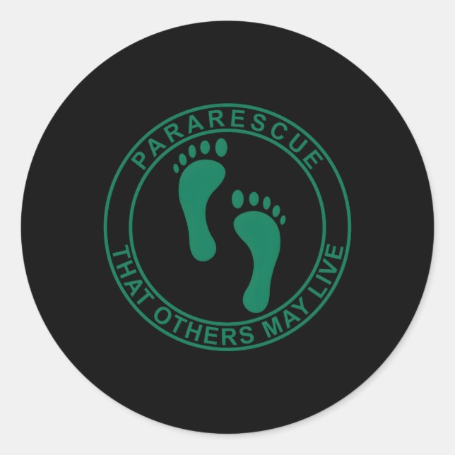 Sticker Rond Pararescue Pj Jolly Green Feet 0705201802 (Devant)