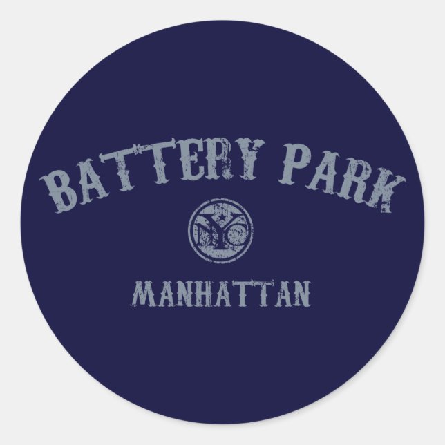 Sticker Rond Parc de batteries (Devant)