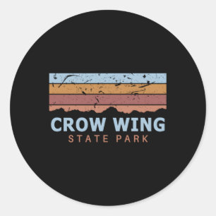Sticker Rond Parc d'état de Crow Wing Minnesota